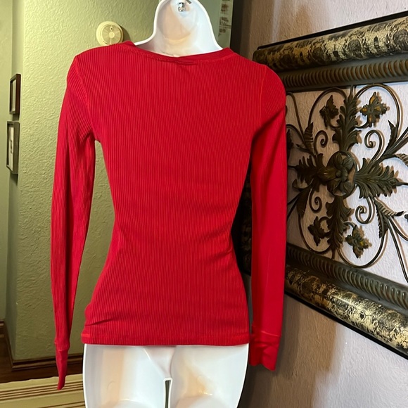 Disney Tops - red Waffle LS & grey graphic SS tee - Sz  S - Picture 4 of 16